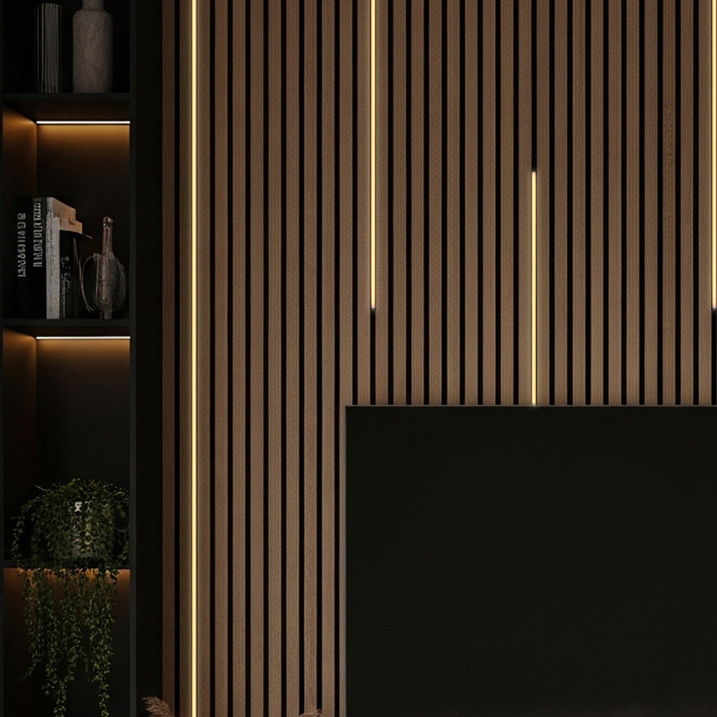 LED Lighting SET for wall panels (2x200 cm, 2x100 cm, 1x50 cm + accessories)