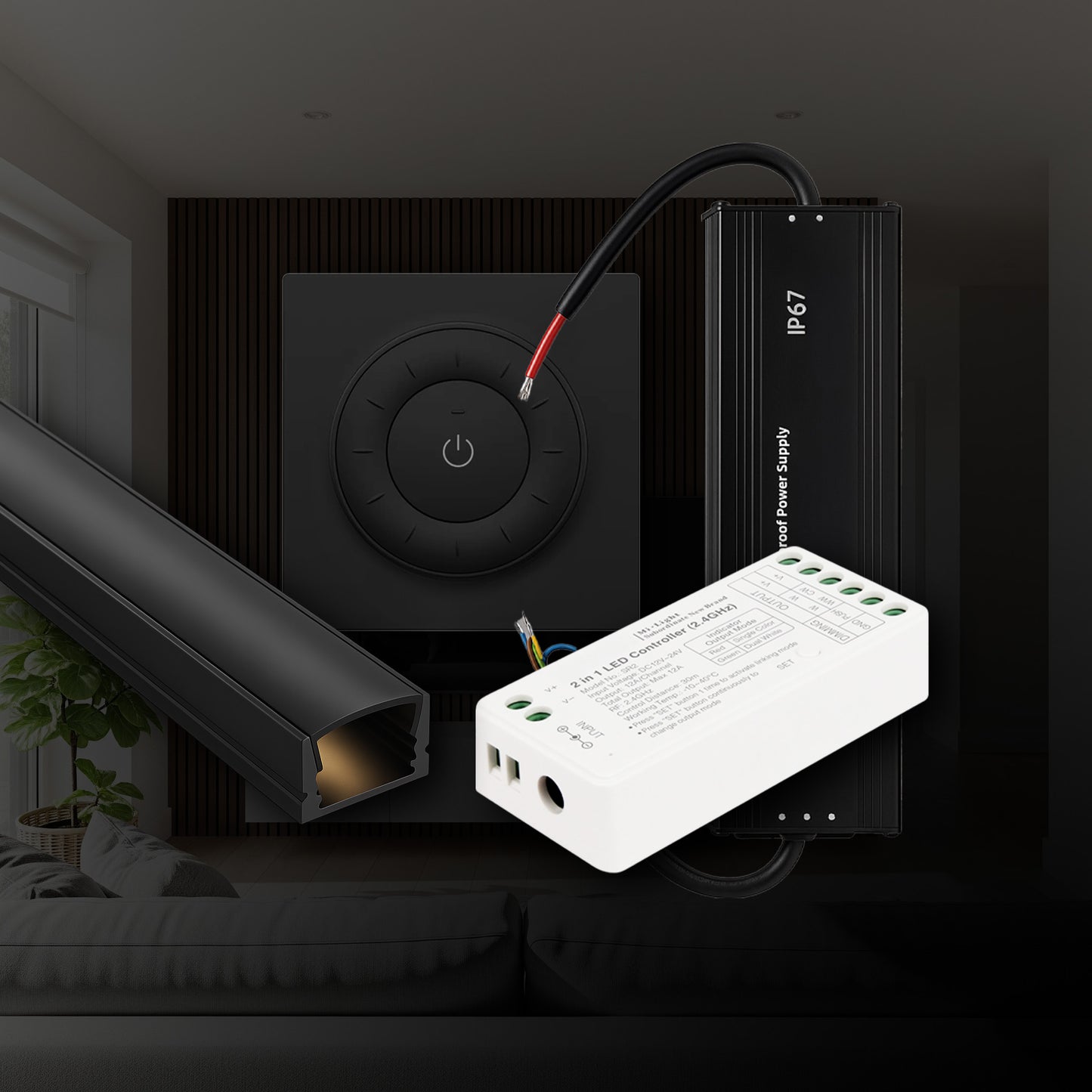 led profili crni