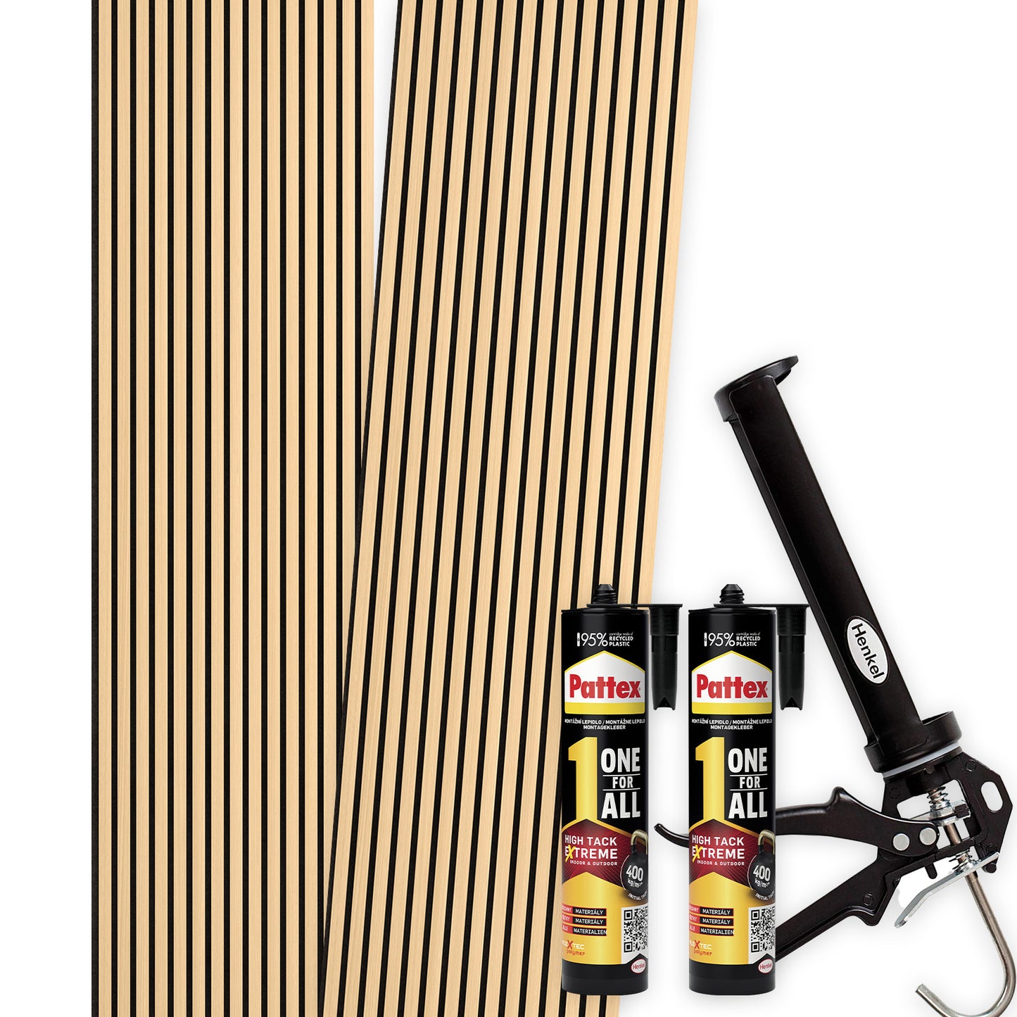 2x Akustični panel Hrast Natur 270x60 SET