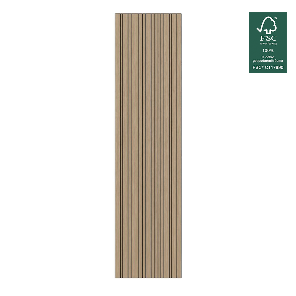 Samoljepljivi zidni panel Hrast Z 2700x600x9 mm