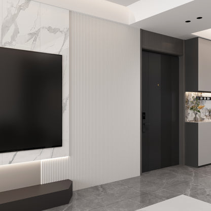 Zidna obloga Wave Bijela 270x30 cm