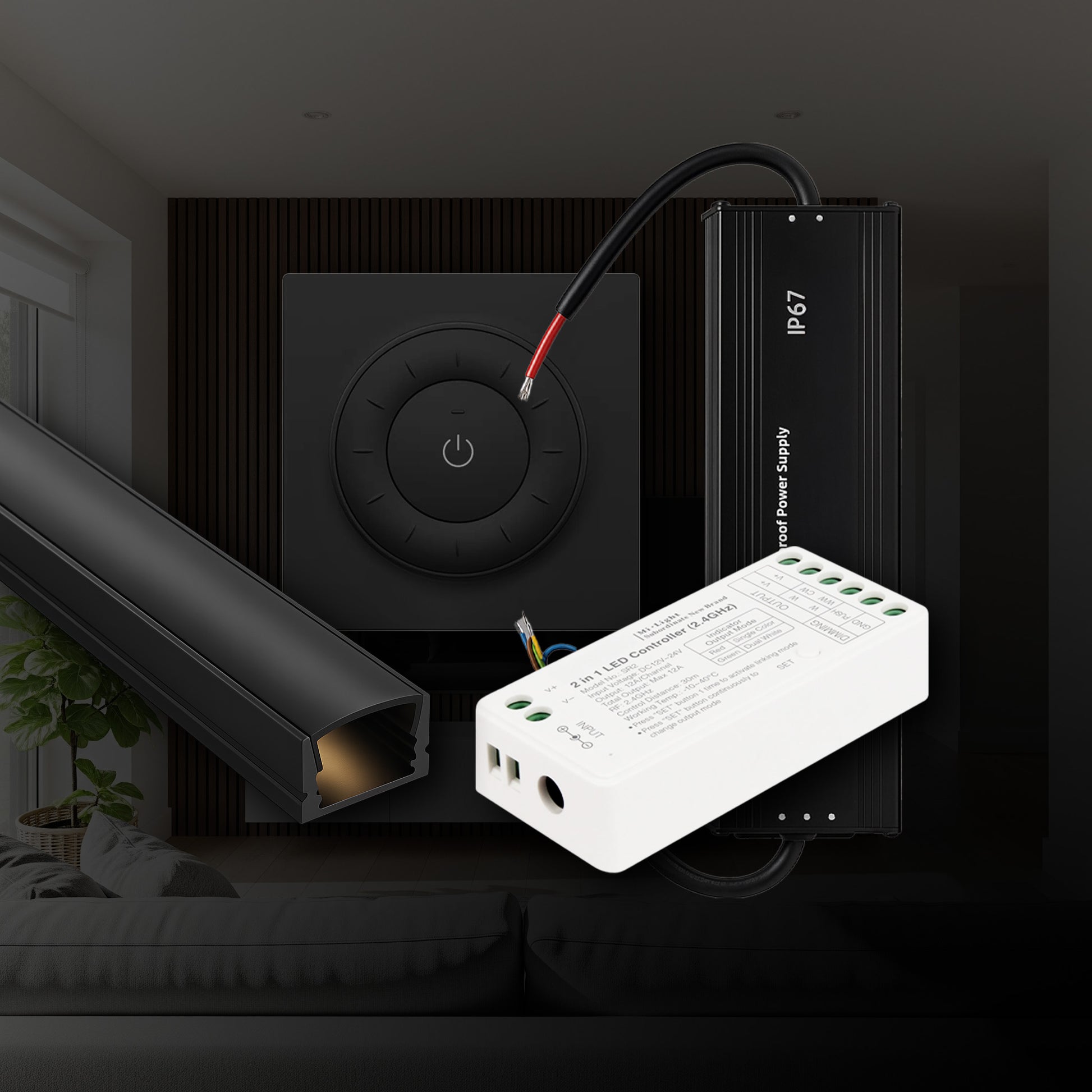 led profili crni